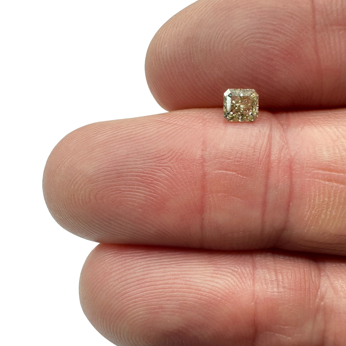 0.33ct | Champagne SI Radiant Shape Brilliant Cut Diamond-Modern Rustic Diamond