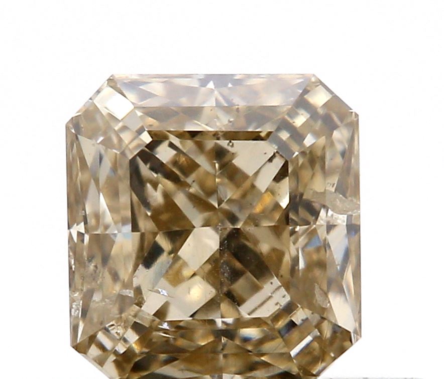 0.33ct | Champagne SI Radiant Shape Brilliant Cut Diamond-Modern Rustic Diamond