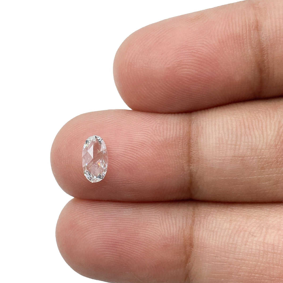 0.34ct | D/VS1 Oval Shape Rose Cut Diamond-Modern Rustic Diamond