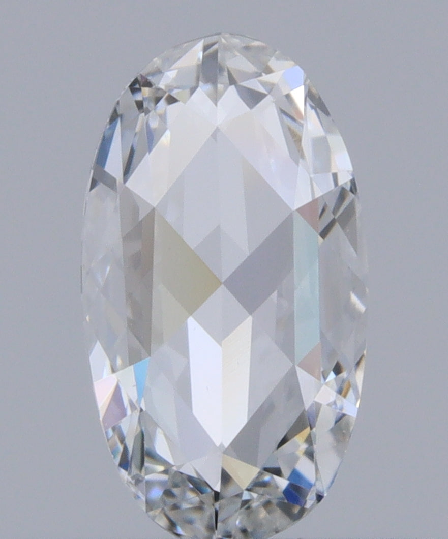 0.34ct | D/VS1 Oval Shape Rose Cut Diamond-Modern Rustic Diamond