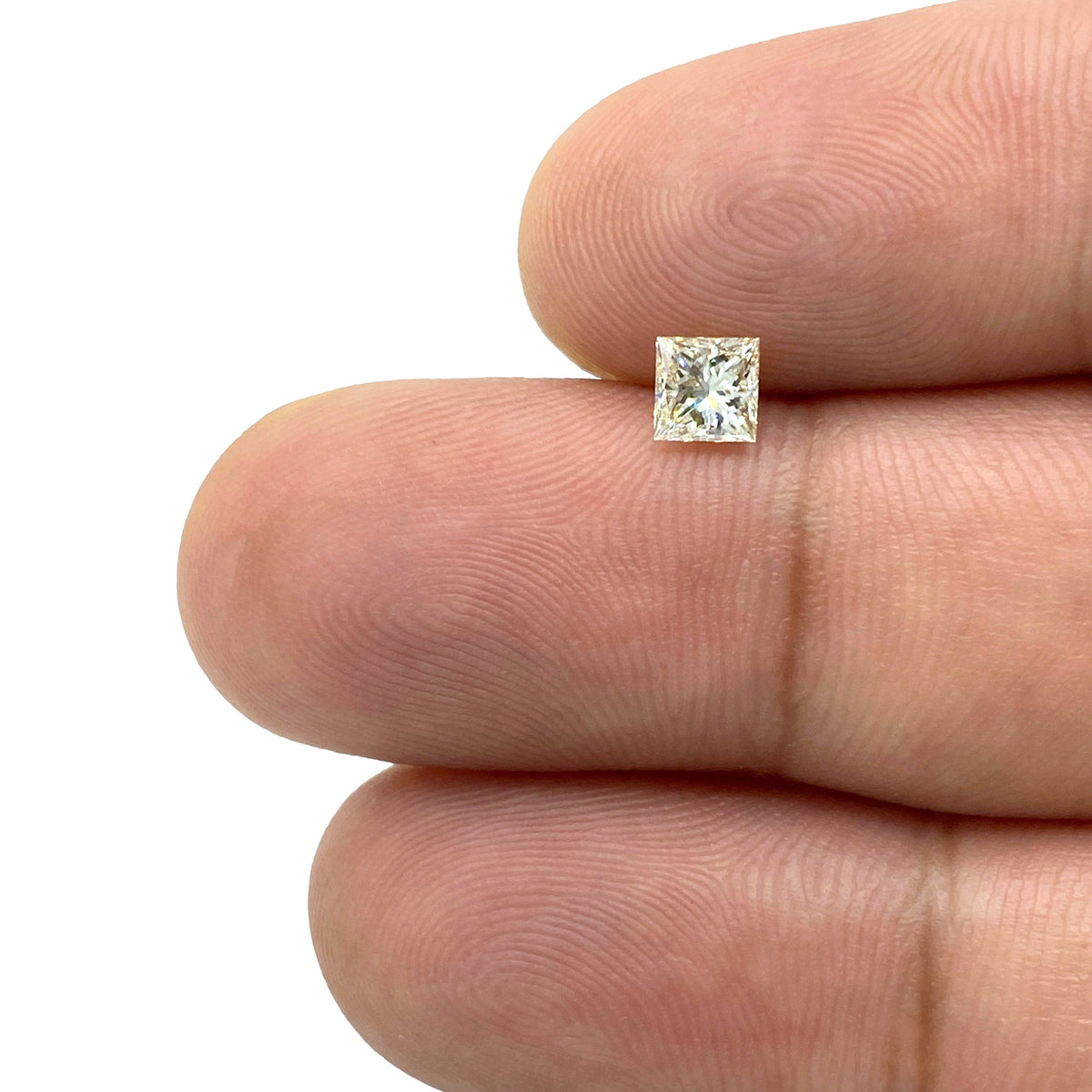 0.40ct | K/VVS2 Princess Shape Brilliant Cut Diamond-Modern Rustic Diamond