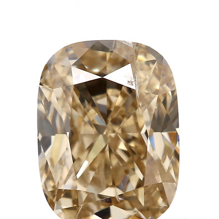 0.43ct | Champagne SI Cushion Shape Brilliant Cut Diamond-Modern Rustic Diamond