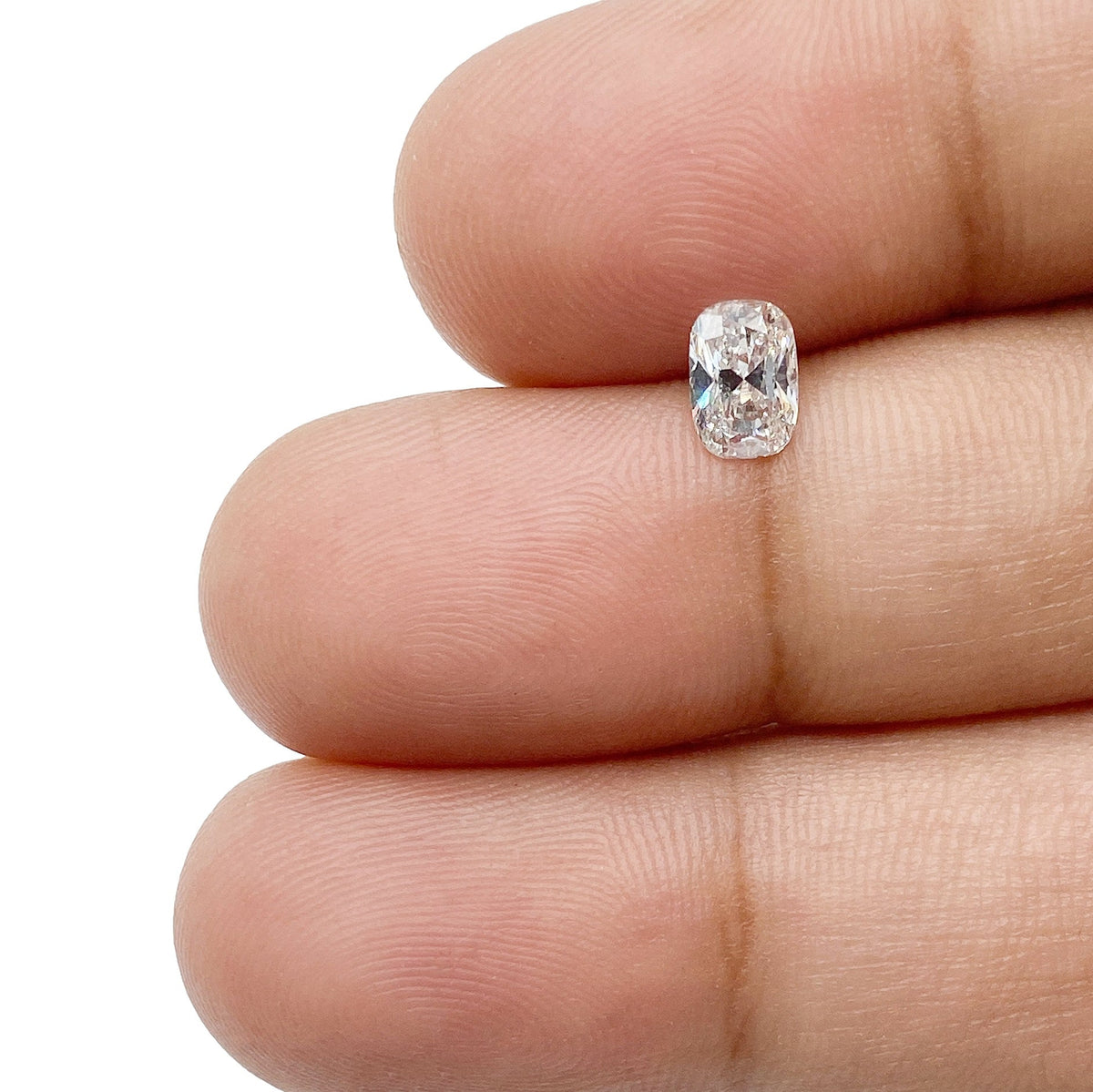 0.44ct | D/VS2 Cushion Shape Brilliant Cut Diamond-Modern Rustic Diamond