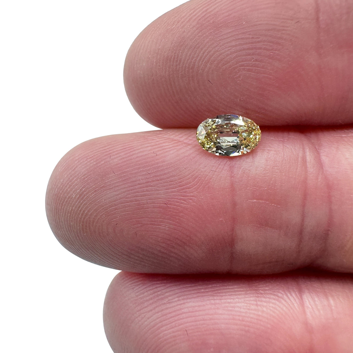 0.54ct | Champagne VVS Oval Shape Old Mine Cut Diamond-Modern Rustic Diamond