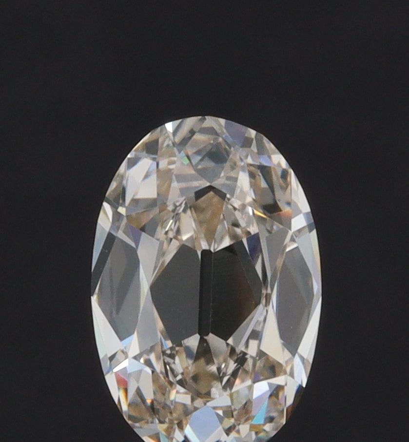0.55ct | Champagne VVS Oval Shape Old Mine Cut Diamond-Modern Rustic Diamond