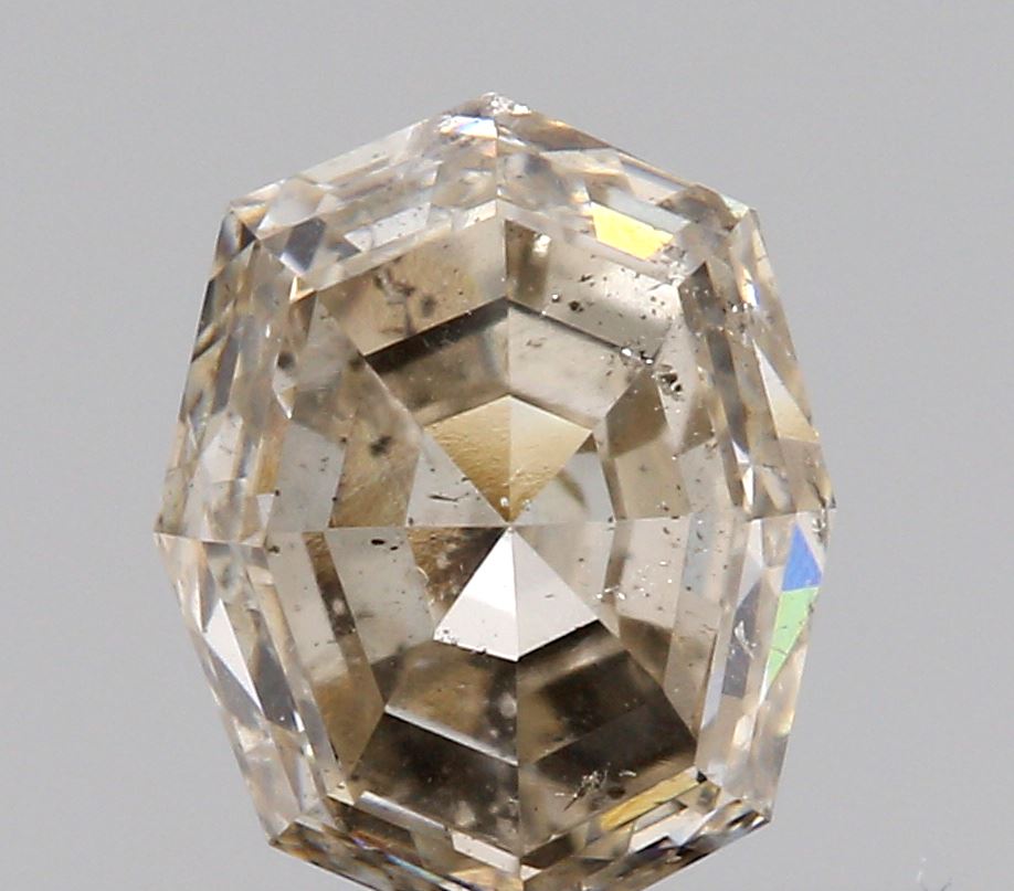 0.56ct | Light Brown SI Octagonal Shape Step Cut Diamond-Modern Rustic Diamond