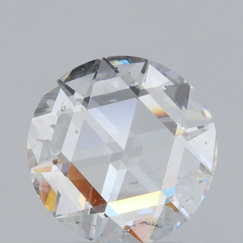 0.57ct | D/SI1 Round Shape Rose Cut Diamond-Modern Rustic Diamond