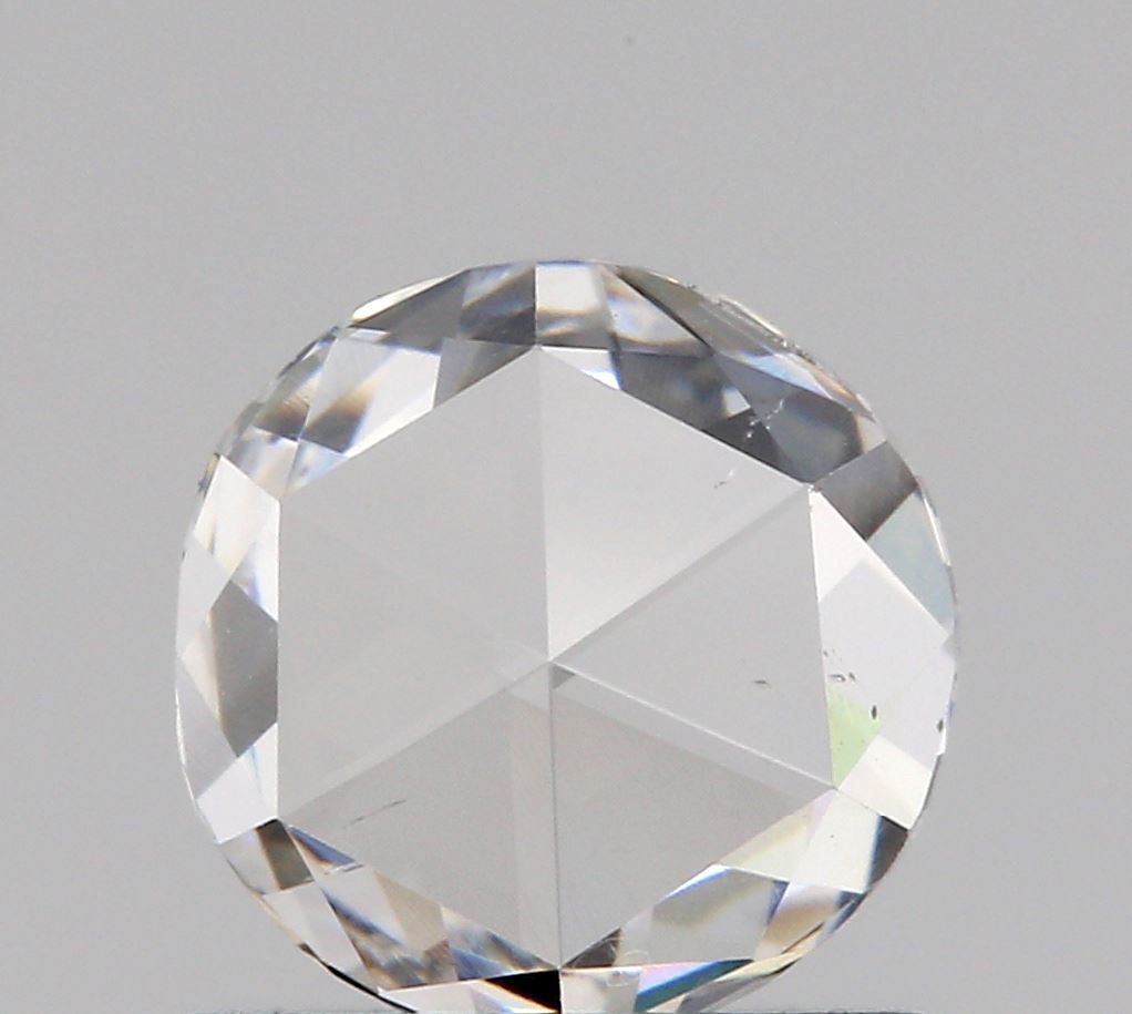 0.57ct | D/VS1 Round Shape Rose Cut Diamond-Modern Rustic Diamond