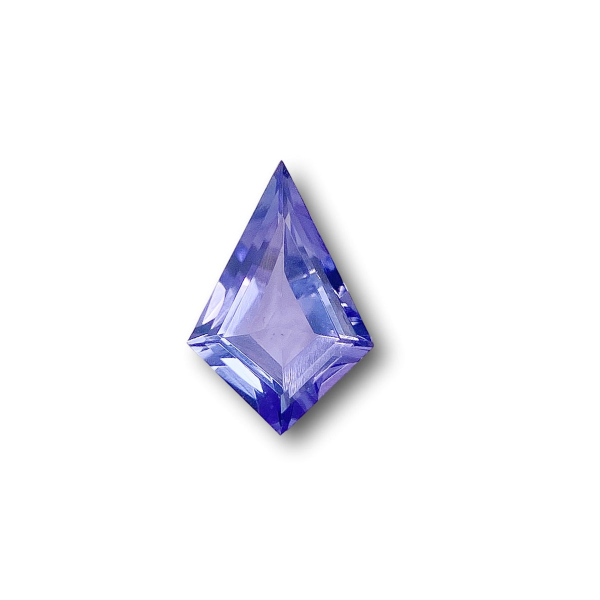 0.64ct | Kite Shape Step Cut Tanzanite-Modern Rustic Diamond