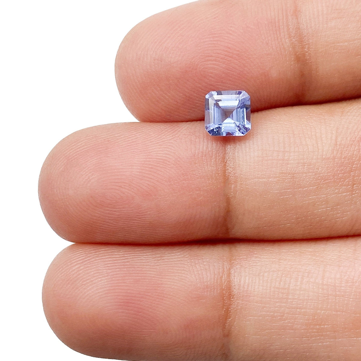 0.71ct | Asscher Shape Step Cut Tanzanite-Modern Rustic Diamond