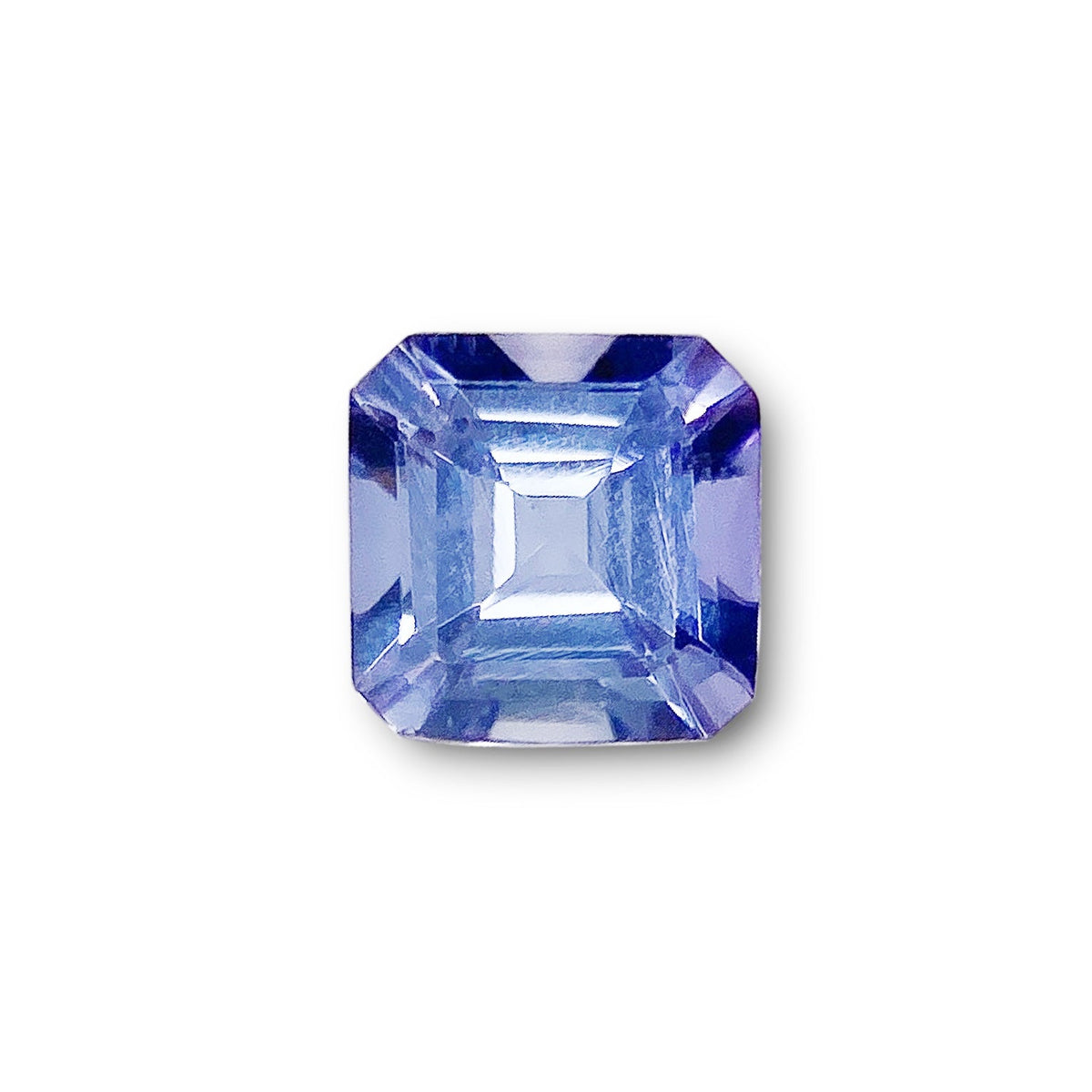 0.71ct | Asscher Shape Step Cut Tanzanite-Modern Rustic Diamond