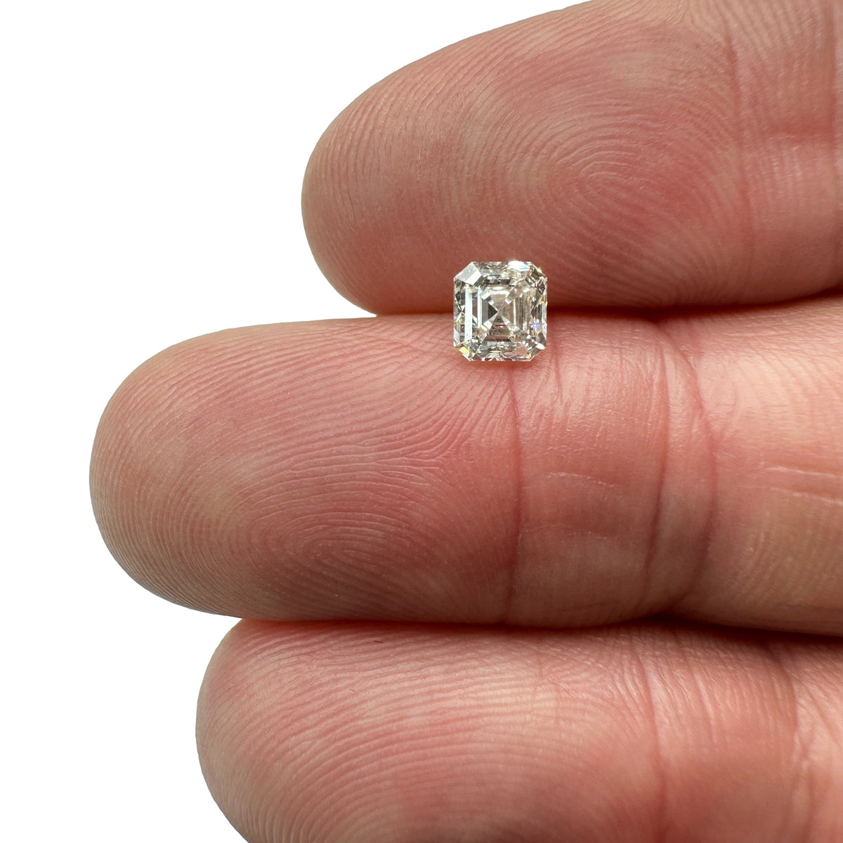 0.74ct | G-H/SI1-SI Asscher Shape Step Cut Diamond-Modern Rustic Diamond