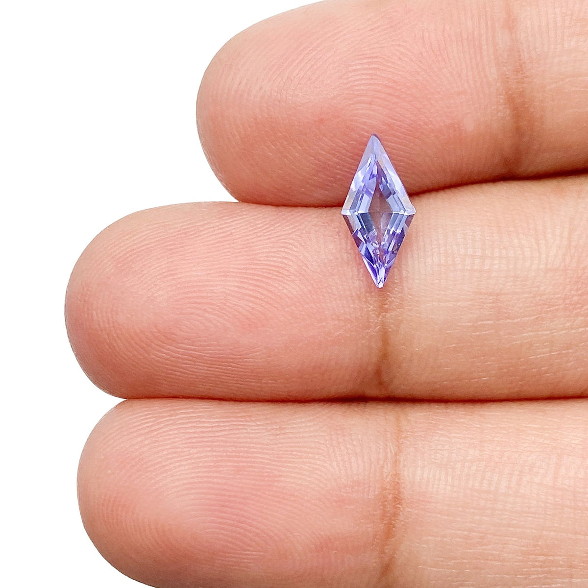 0.74ct | Lozenge Shape Step Cut Tanzanite-Modern Rustic Diamond