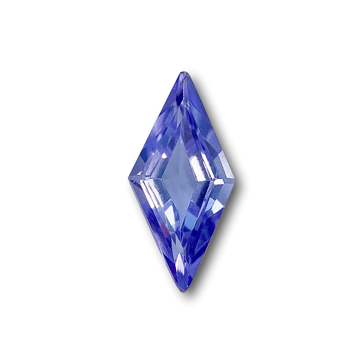 0.74ct | Lozenge Shape Step Cut Tanzanite-Modern Rustic Diamond