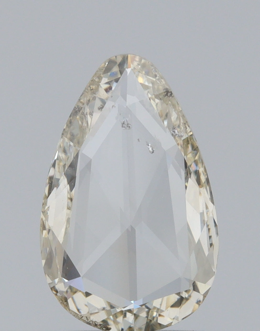 0.75ct | J/SI1 Pear Shape Rose Cut Diamond-Modern Rustic Diamond