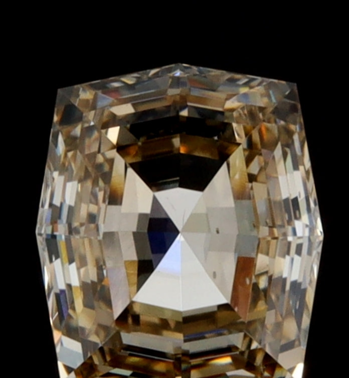 0.77ct | Champagne VS Octagonal Shape Step Cut Diamond-Modern Rustic Diamond
