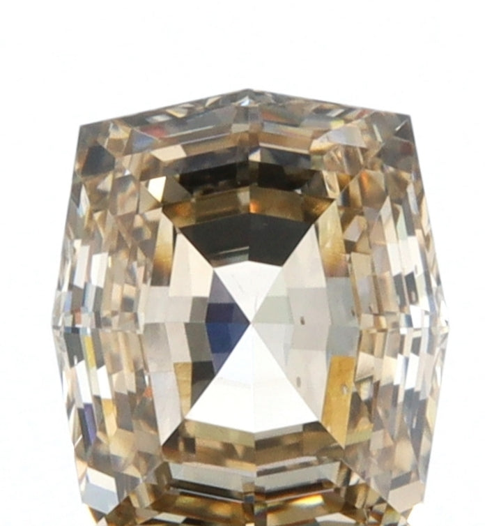 0.77ct | Champagne VS Octagonal Shape Step Cut Diamond-Modern Rustic Diamond
