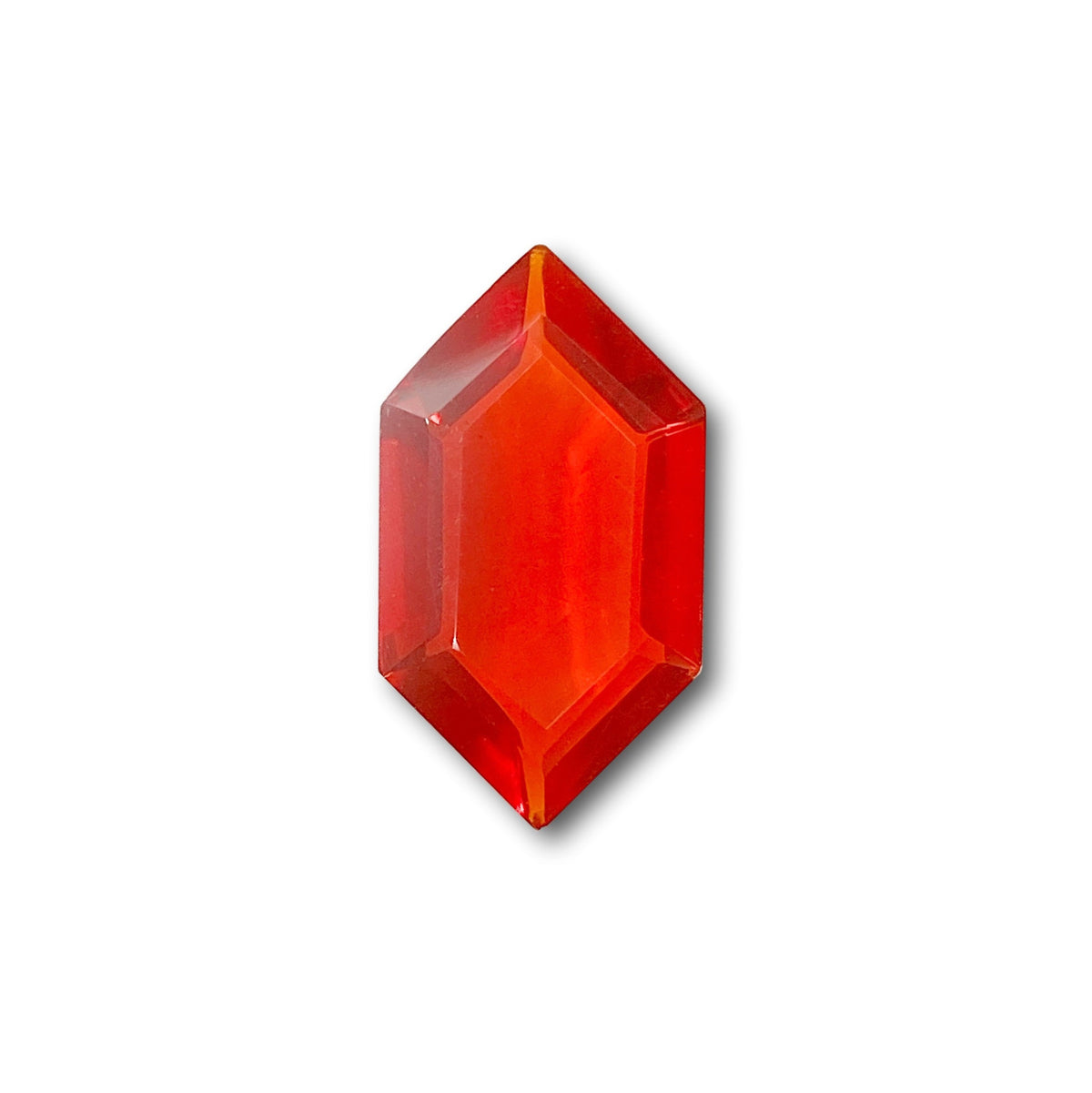 0.77ct | Hexagon Shape Step Cut Fire Opal-Modern Rustic Diamond