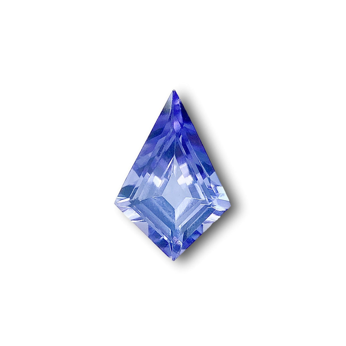 0.77ct | Kite Shape Step Cut Tanzanite-Modern Rustic Diamond