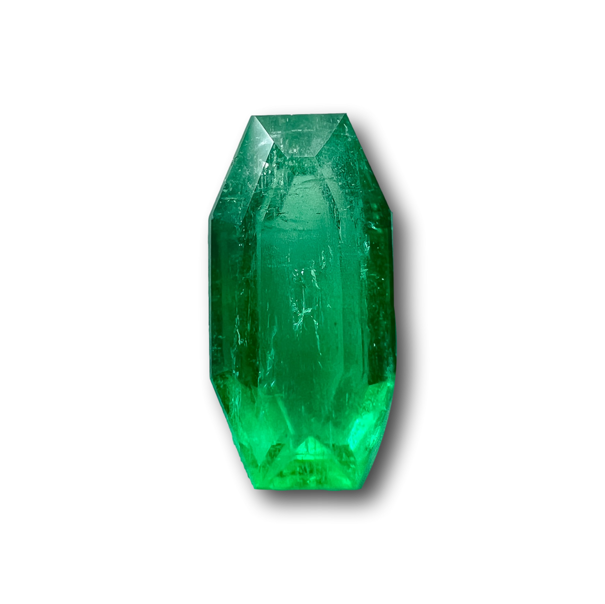 0.77ct | Step Cut Octagon Shape Muzo Origin Emerald-Modern Rustic Diamond