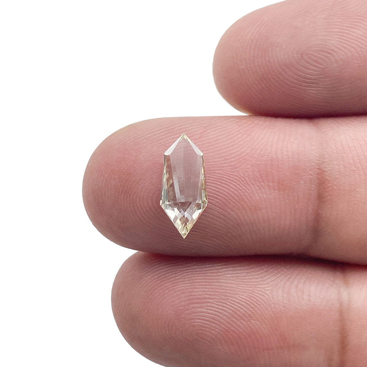 0.78ct | Champagne VVS Kite Shape Step Cut Diamond-Modern Rustic Diamond