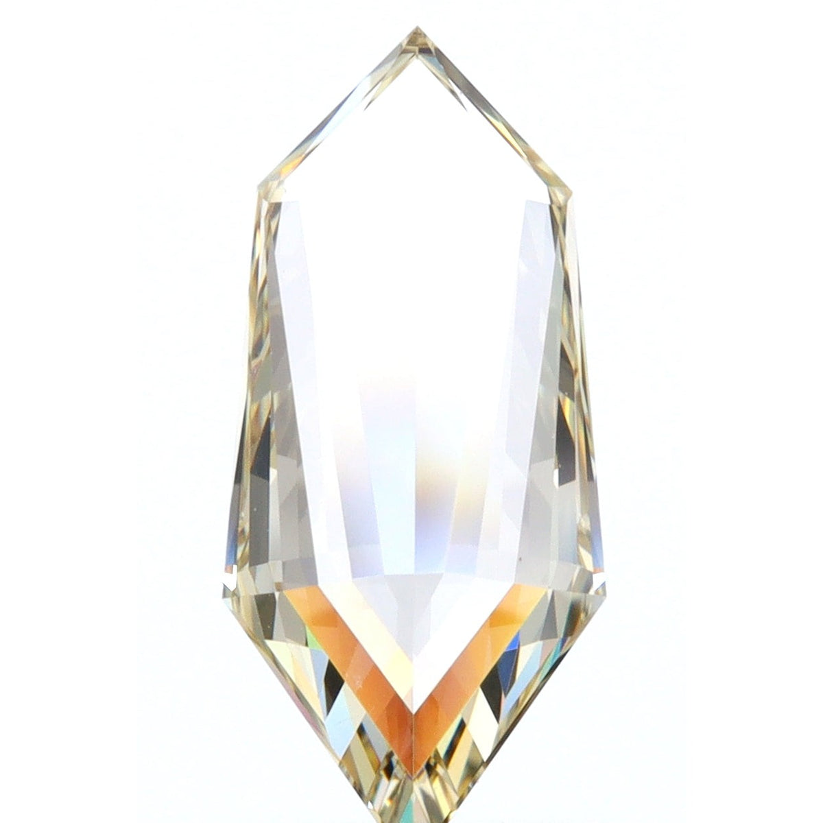 0.78ct | Champagne VVS Kite Shape Step Cut Diamond-Modern Rustic Diamond