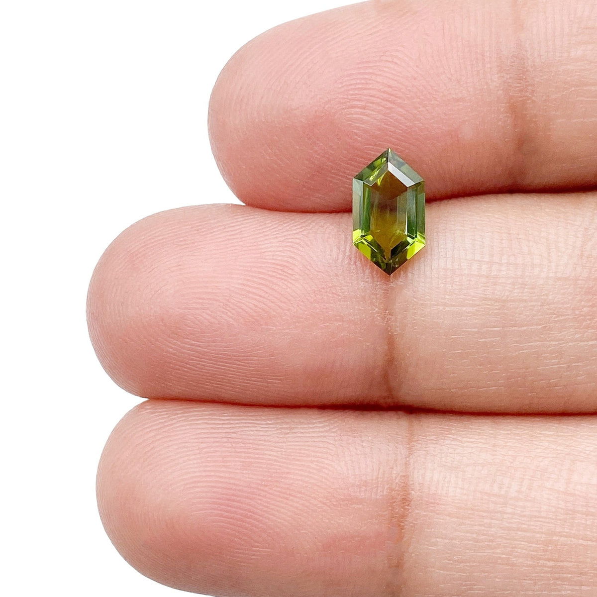 0.78ct | Hexagon Shape Step Cut Tourmaline-Modern Rustic Diamond