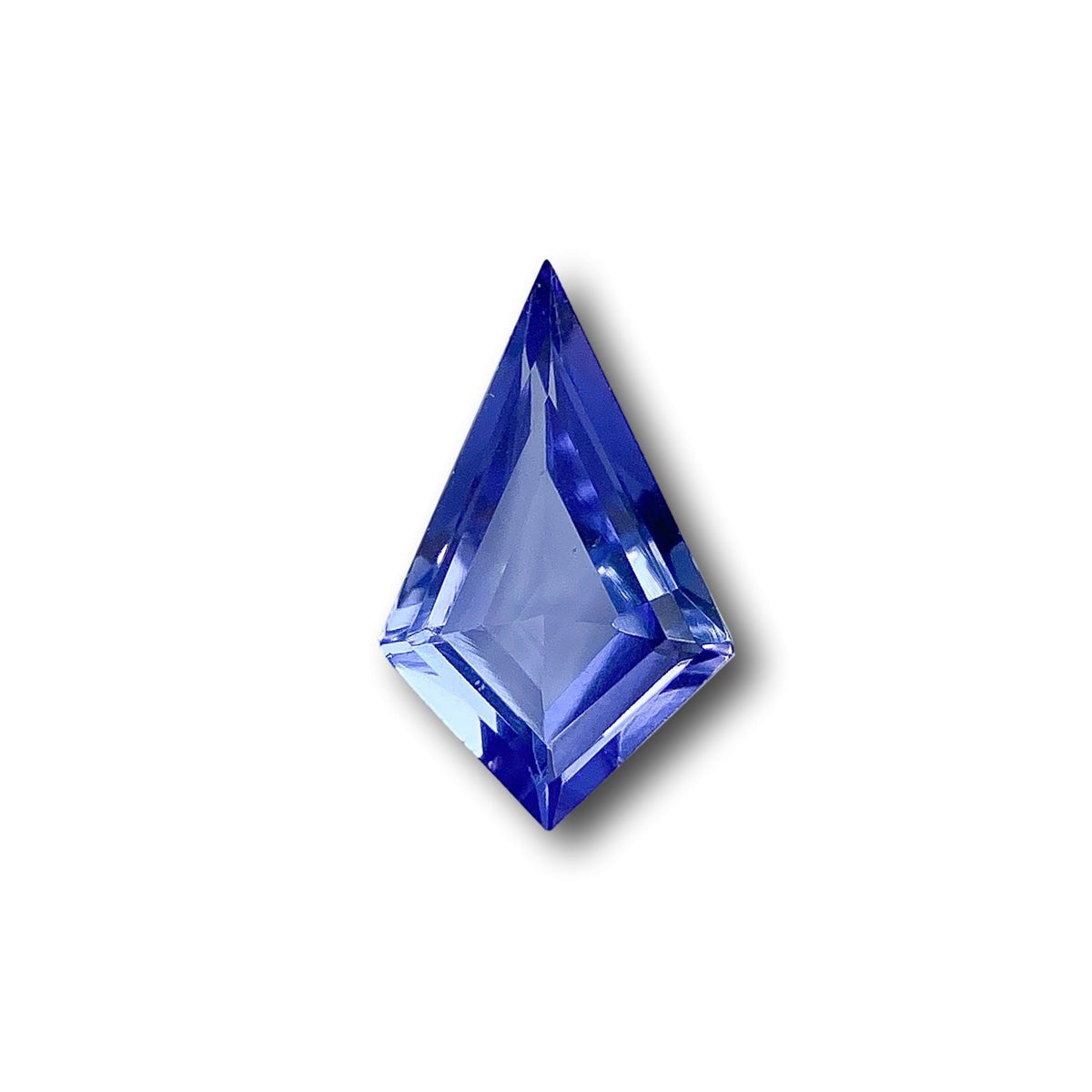 0.80ct | Kite Shape Step Cut Tanzanite-Modern Rustic Diamond