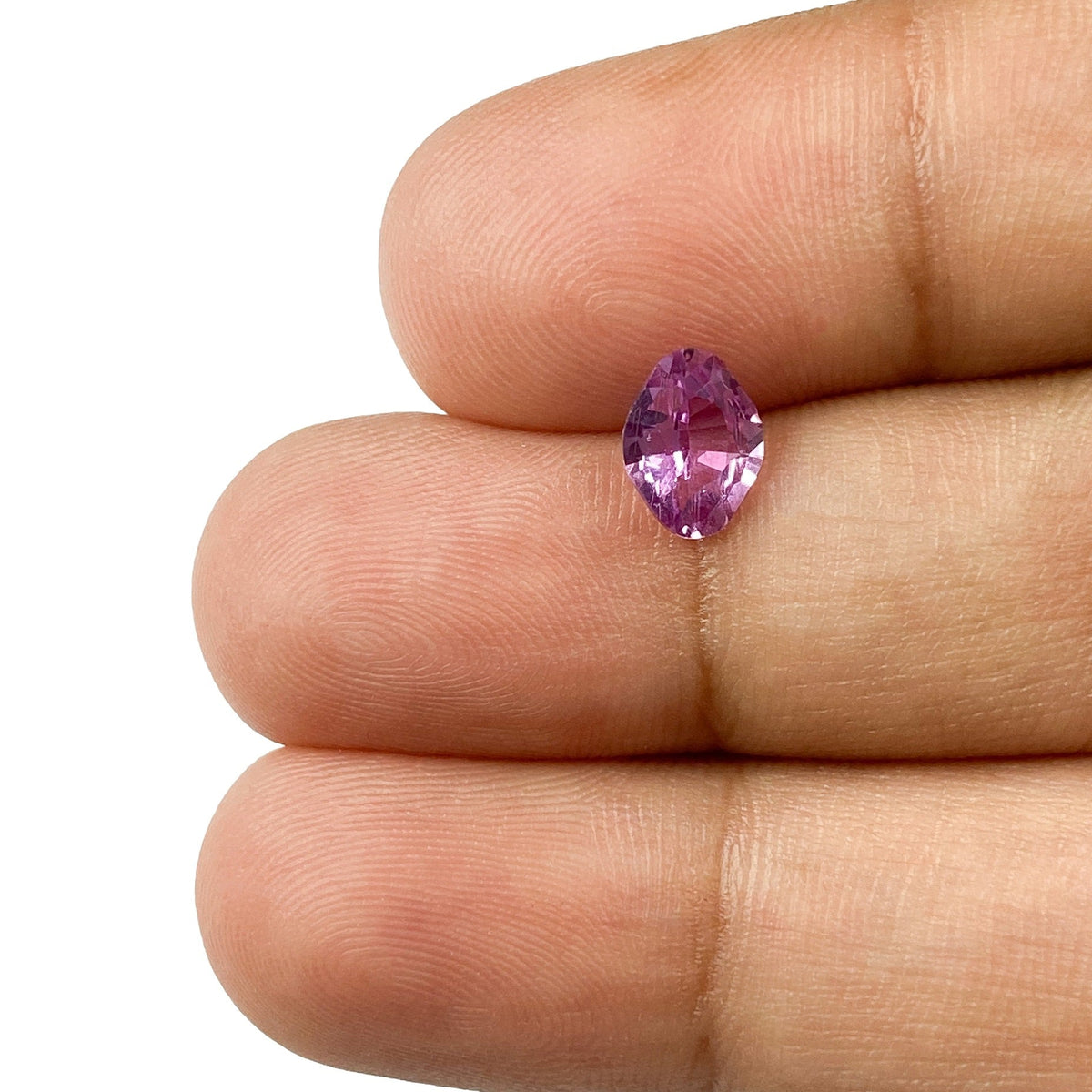 0.82ct | Brilliant Cut Oval Shape Pink Sapphire-Modern Rustic Diamond