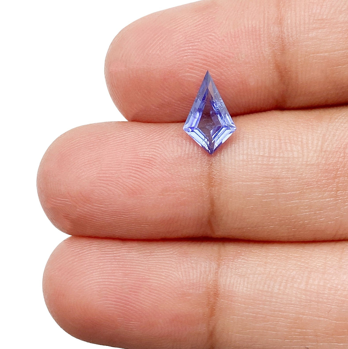 0.83ct | Kite Shape Step Cut Tanzanite-Modern Rustic Diamond