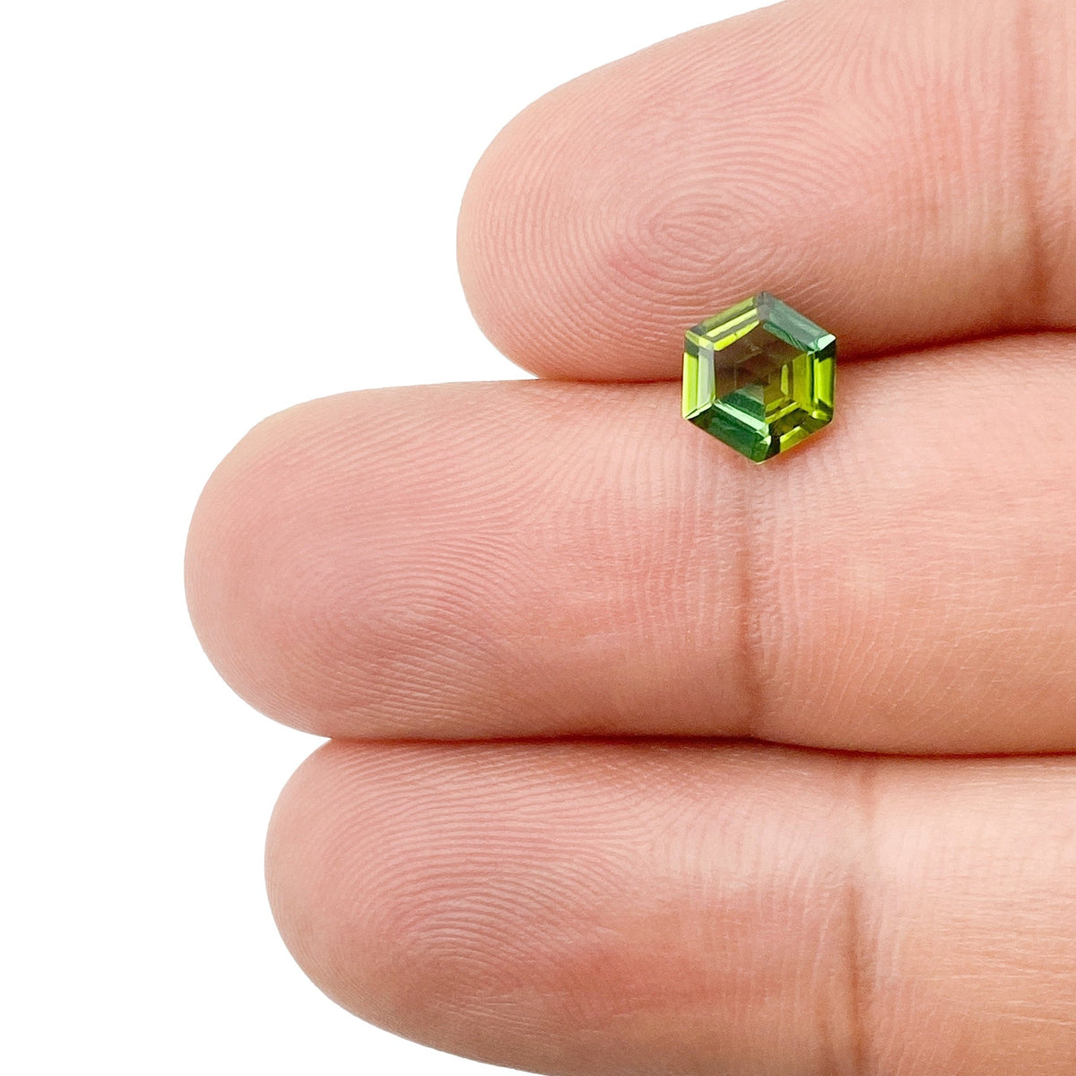 0.84ct | Hexagon Shape Step Cut Tourmaline-Modern Rustic Diamond