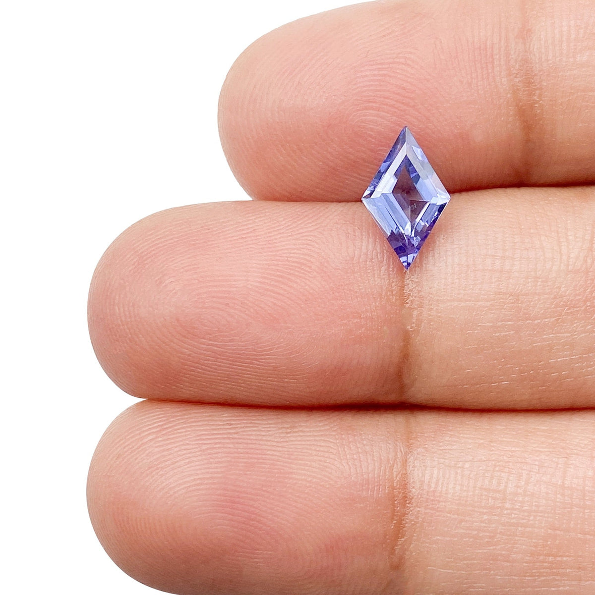 0.88ct | Lozenge Shape Step Cut Tanzanite-Modern Rustic Diamond