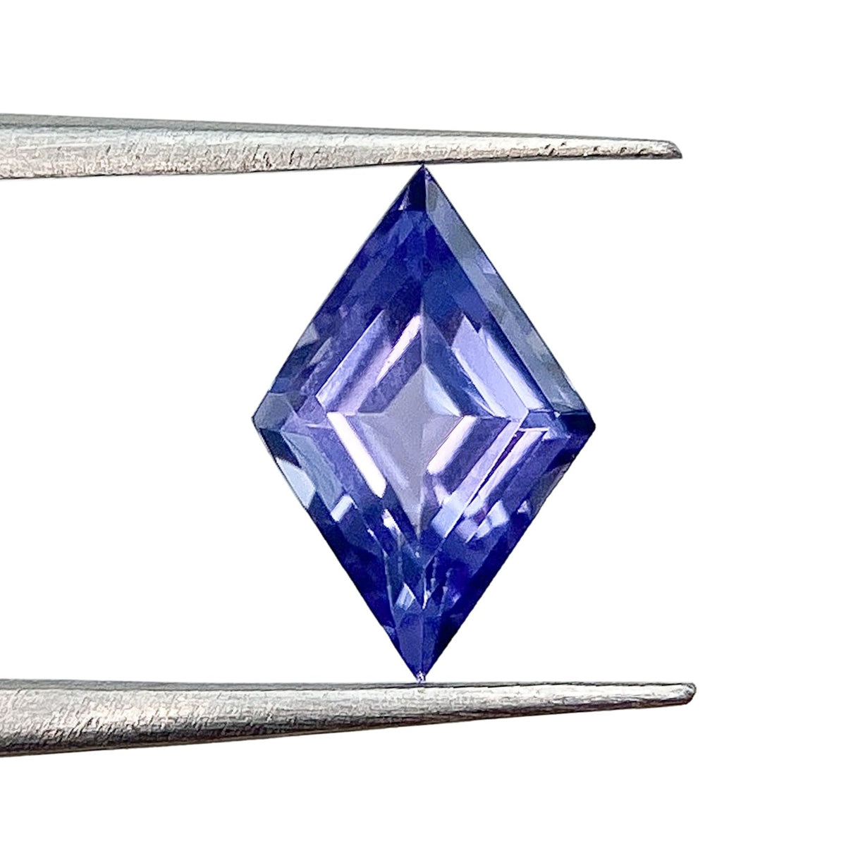 0.88ct | Lozenge Shape Step Cut Tanzanite-Modern Rustic Diamond