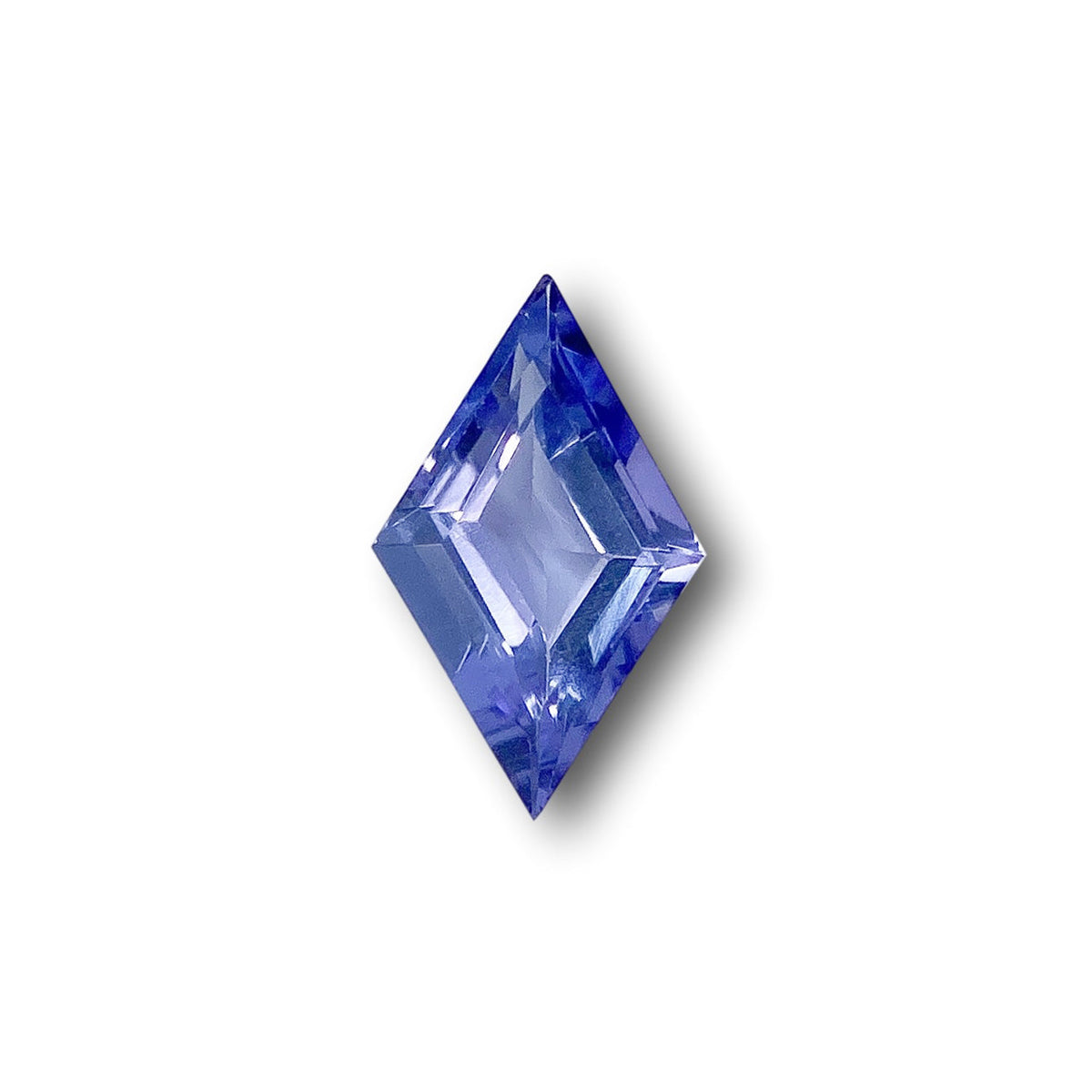 0.88ct | Lozenge Shape Step Cut Tanzanite-Modern Rustic Diamond