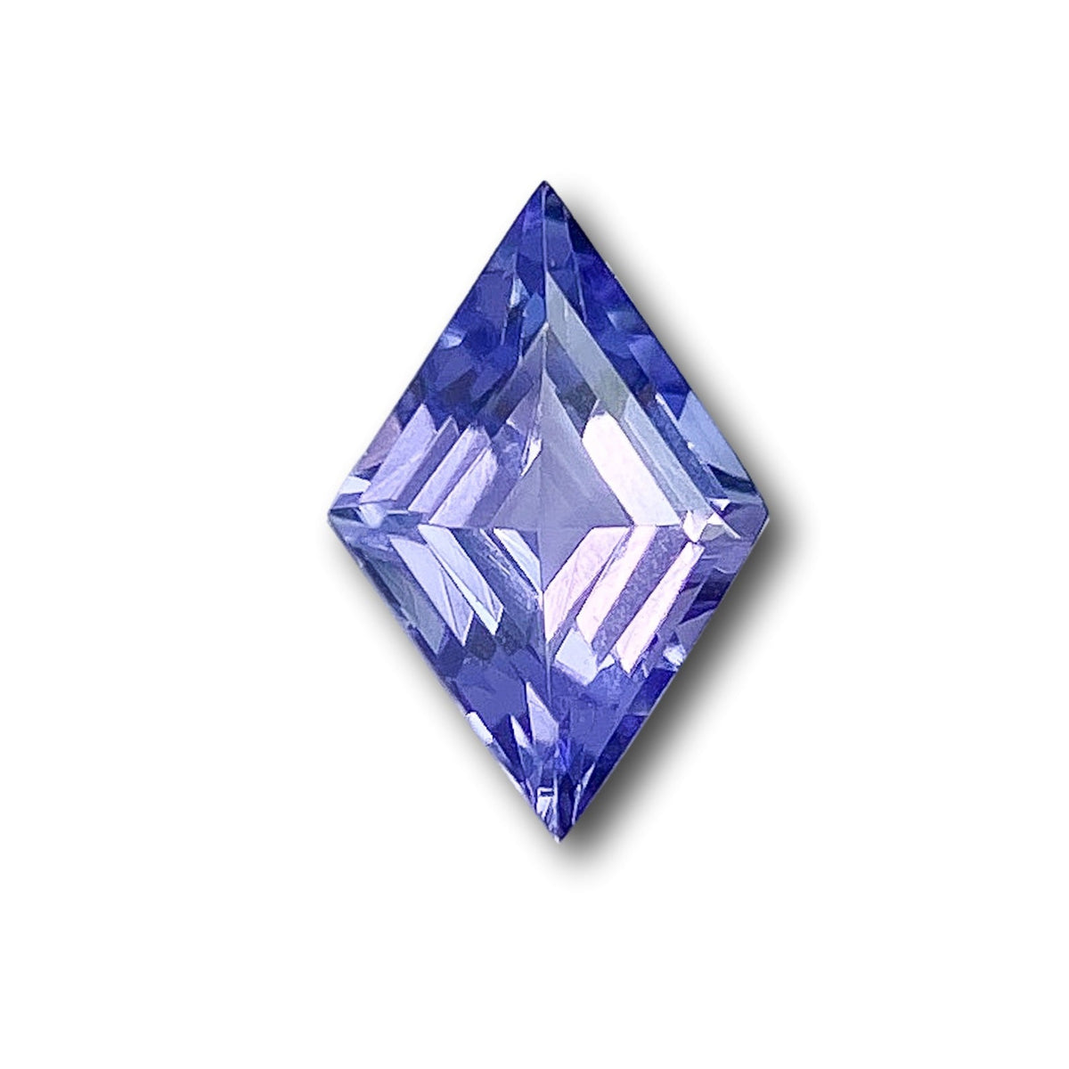 0.88ct | Lozenge Shape Step Cut Tanzanite-Modern Rustic Diamond