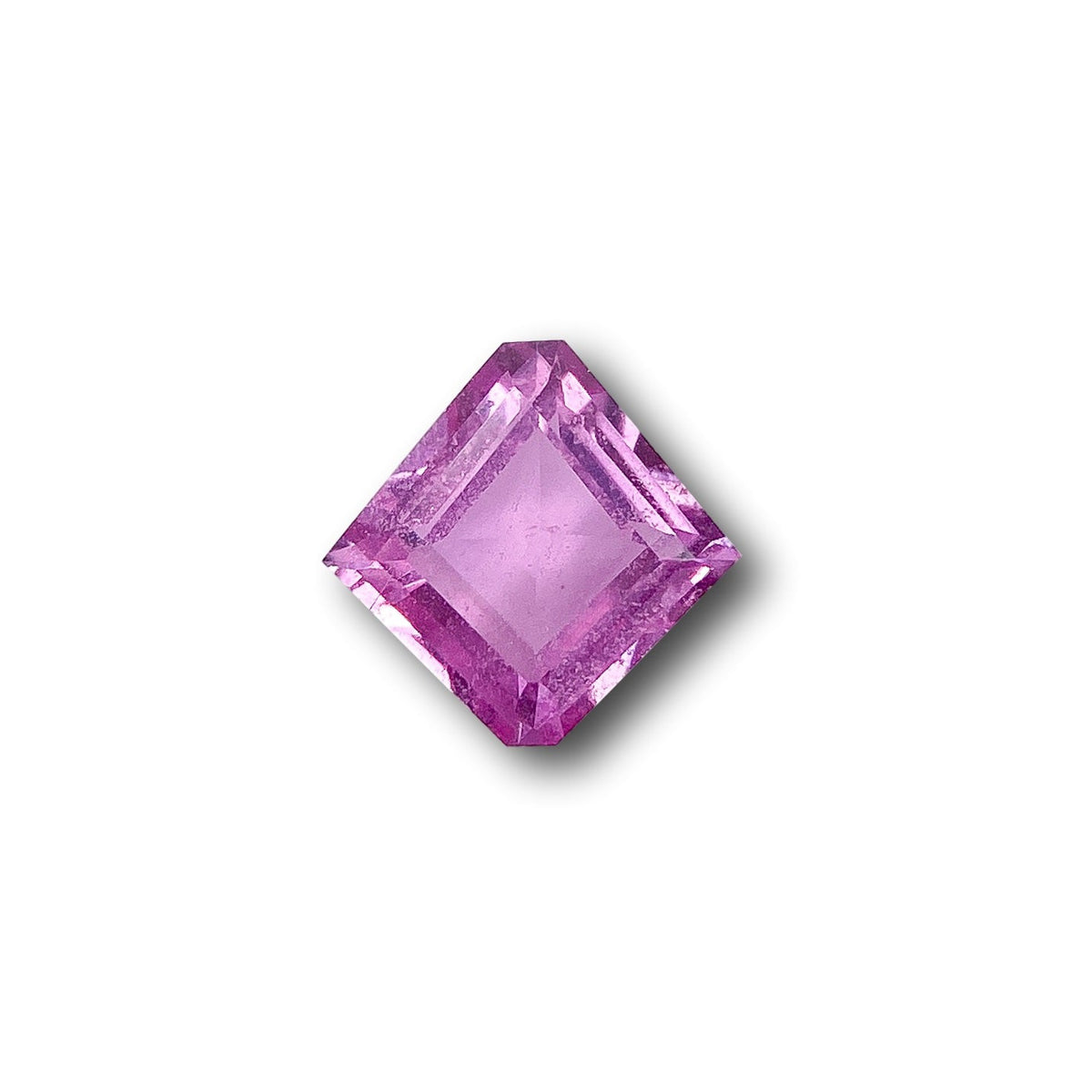 0.88ct | Step Cut Kite Shape Pink Sapphire-Modern Rustic Diamond