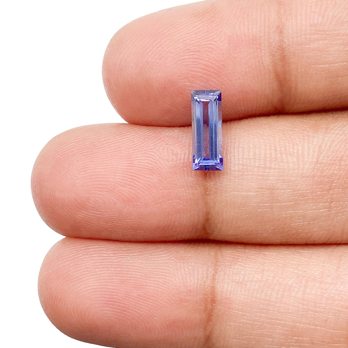 0.89ct | Baguette Shape Step Cut Tanzanite-Modern Rustic Diamond