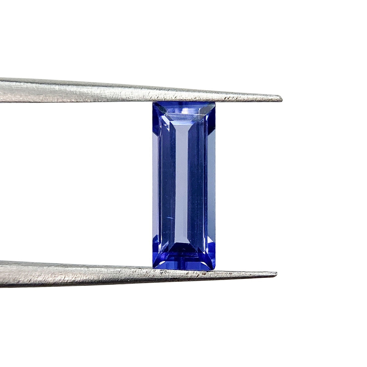 0.89ct | Baguette Shape Step Cut Tanzanite-Modern Rustic Diamond