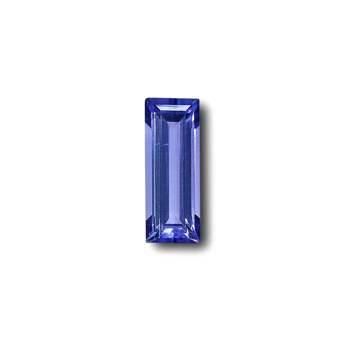 0.89ct | Baguette Shape Step Cut Tanzanite-Modern Rustic Diamond