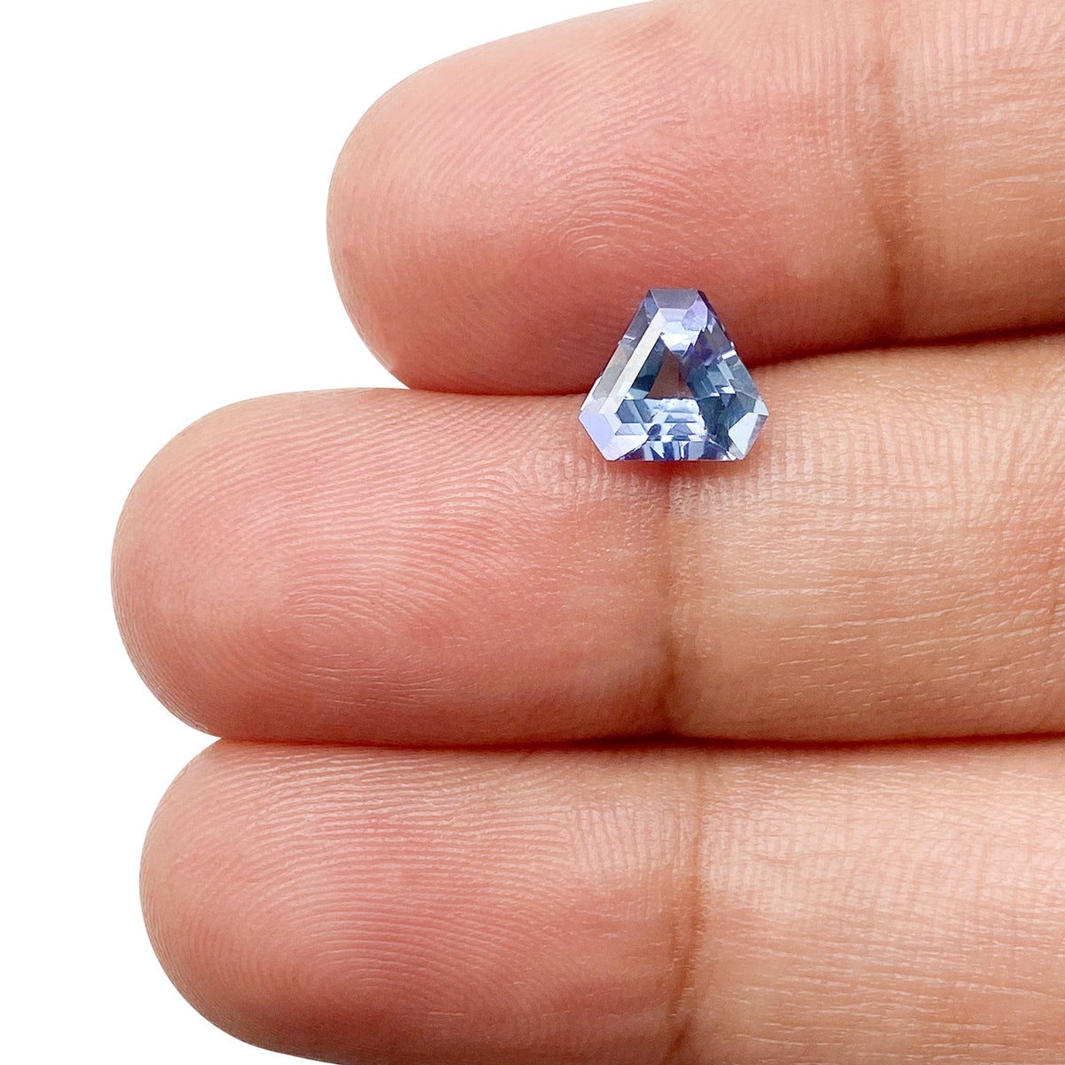 0.89ct | Shield Shape Step Cut Tanzanite-Modern Rustic Diamond