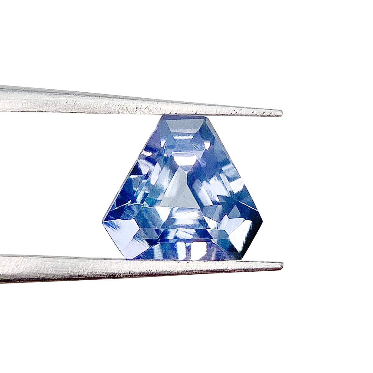 0.89ct | Shield Shape Step Cut Tanzanite-Modern Rustic Diamond