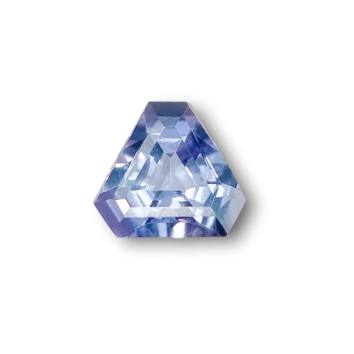 0.89ct | Shield Shape Step Cut Tanzanite-Modern Rustic Diamond