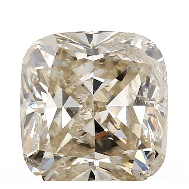 0.91ct | Light Brown SI Cushion Shape Brilliant Cut Diamond-Modern Rustic Diamond