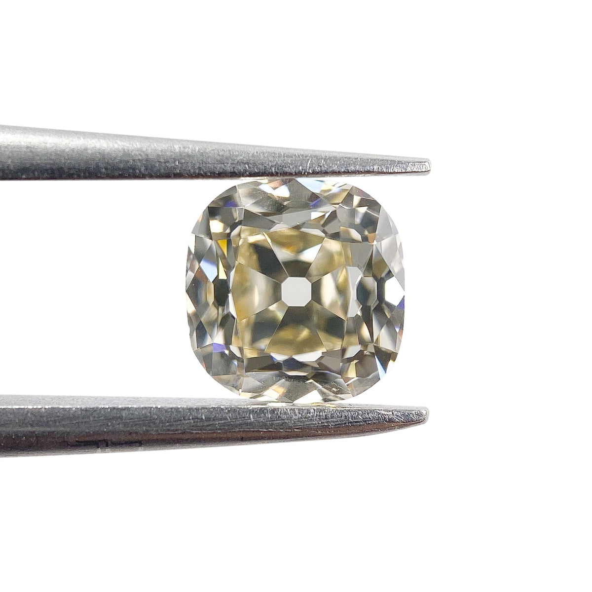 0.92ct | Light Brown VVS Cushion Shape Old Mine Cut Diamond-Modern Rustic Diamond