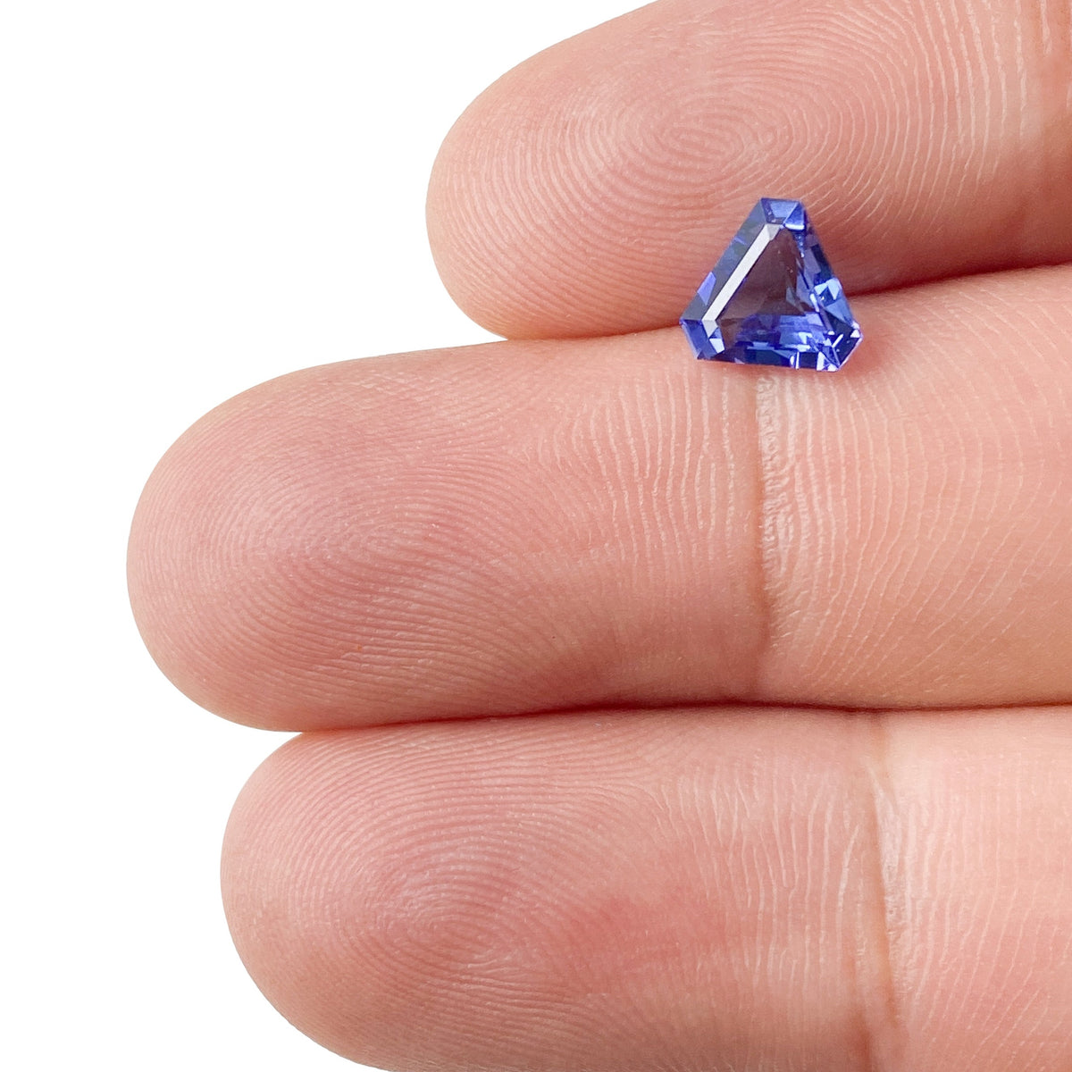 0.92ct | Shield Shape Step Cut Tanzanite-Modern Rustic Diamond