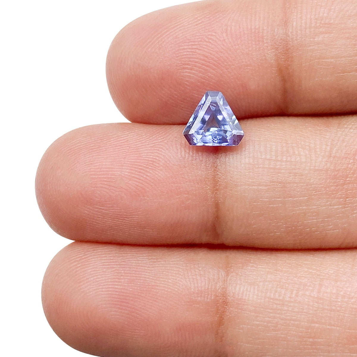 0.92ct | Shield Shape Step Cut Tanzanite-Modern Rustic Diamond