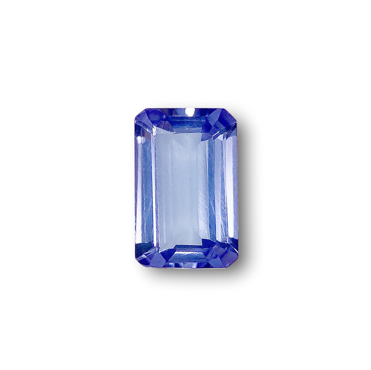 0.97ct | Emerald Shape Step Cut Tanzanite-Modern Rustic Diamond