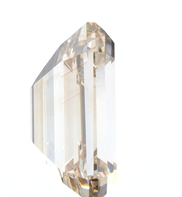 1.00ct | Champagne VVS Emerald Shape Step Cut Diamond-Modern Rustic Diamond