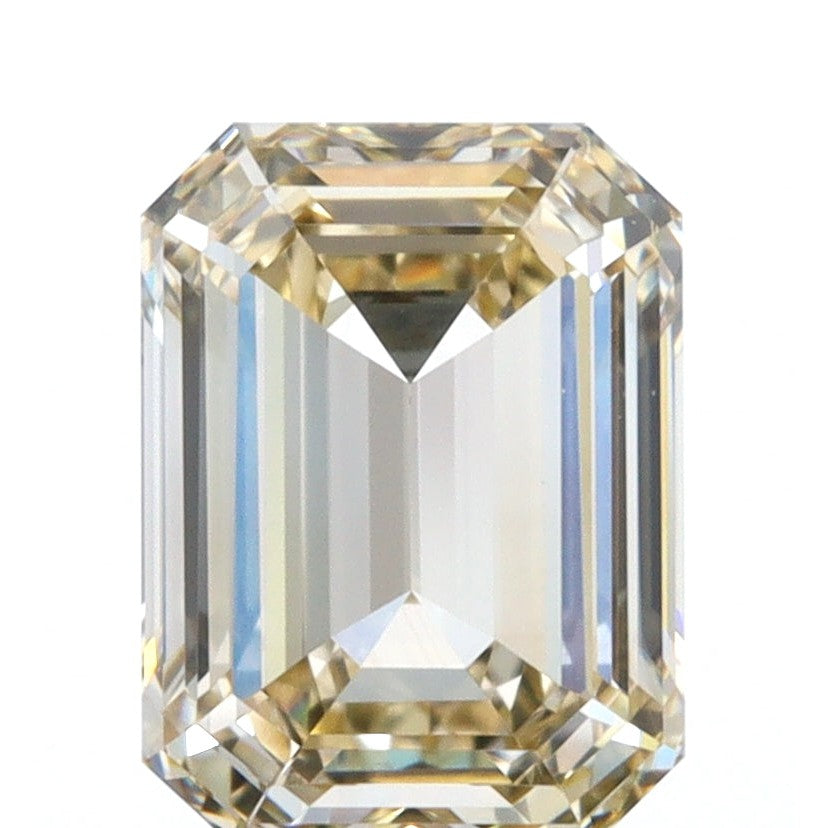 1.00ct | Champagne VVS Emerald Shape Step Cut Diamond-Modern Rustic Diamond