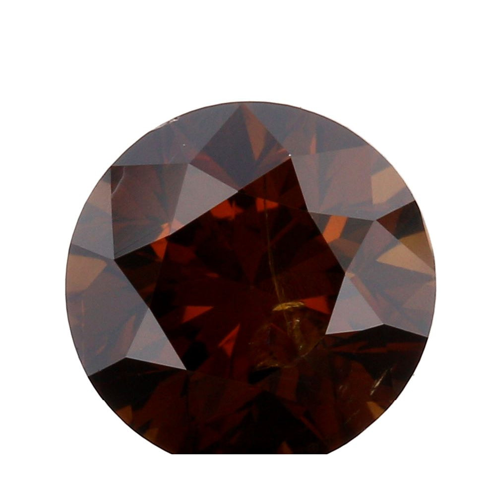 1.00ct | Cognac VS-SI Round Shape Brilliant Cut Diamond-Modern Rustic Diamond